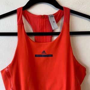 Stella McCartney for Adidas orange athletic racer back tank top size S